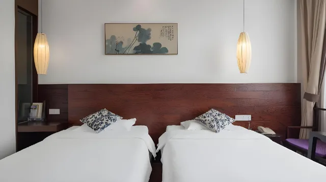 غرفة بسريرين منفصلين بإطلالة، Tongxiang Wuzhen Yuexiang Inn 2/2