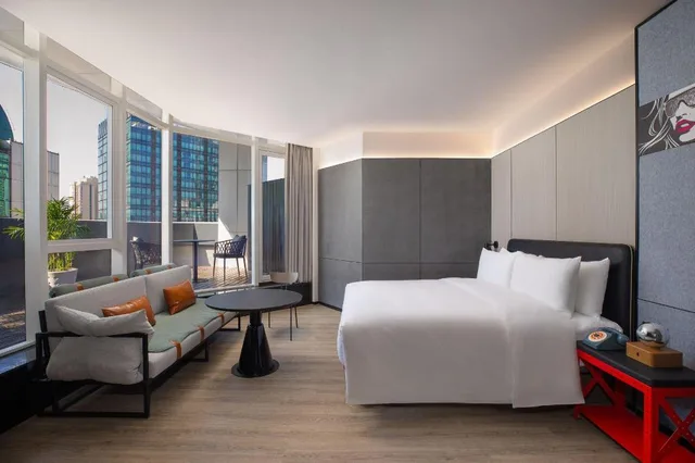 Roof Top, Guest Room, King Bed, Garden View, Terrace، Yudu Hotel 3/7