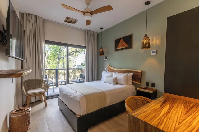 غرفة قياسية بسرير مزدوج بإطلالة على الحديقة، Hotel Gafsacomm Tulum Aeropuerto 3/8
