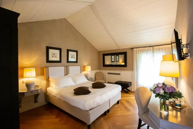 غرفة ديلوكس بسرير مزدوج أو سريرين منفصلين، Relais Villa D'Amelia 6/10