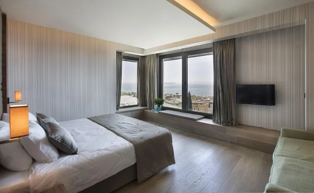 غرفة ديلوكس بسرير مزدوج بإطلالة، Hotel Arcadia Blue Istanbul 1/7