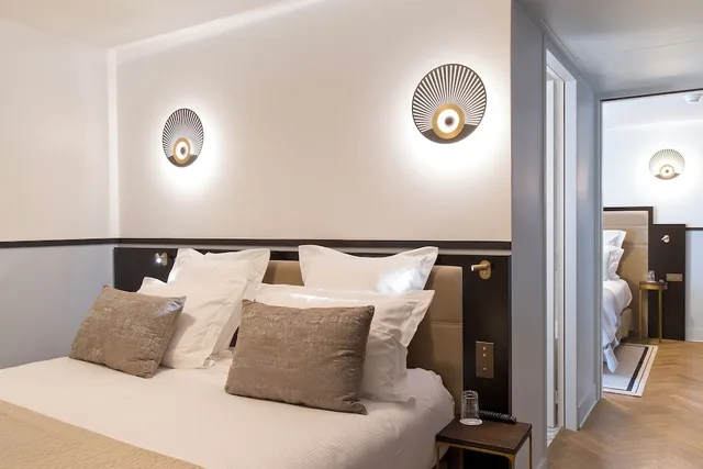 جناح بسريرين كينج بإطلالة على البحر، Hotel Les Roches Blanches 4/9