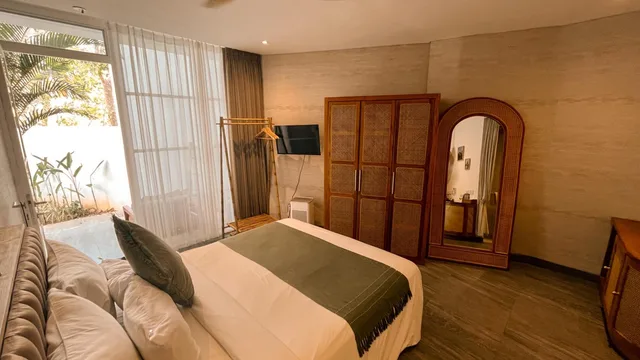 جناح بسرير كوين بإطلالة على الحديقة، Mantra Wellness Bali 2/2