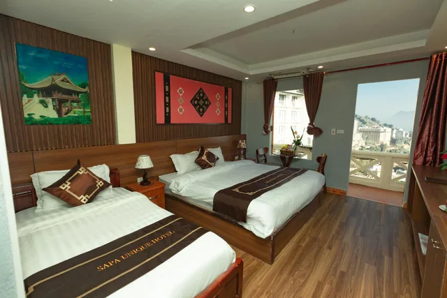 غرفة ديلوكس ثلاثية، Sapa Unique Hotel 1/1