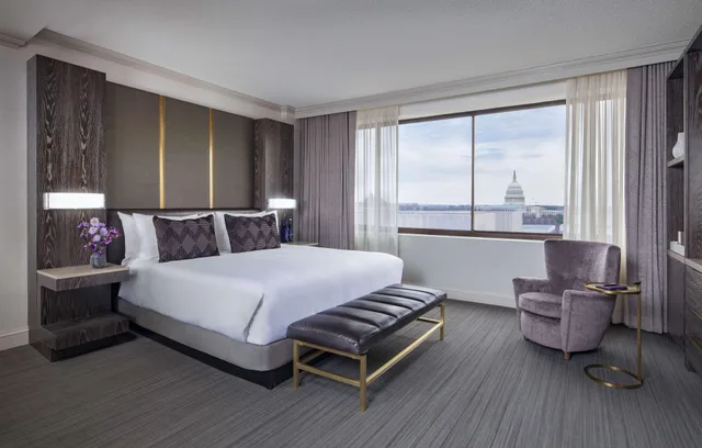 غرفة ديلوكس بسرير مزدوج بإطلالة، Hilton Washington DC Capitol Hill 1/5