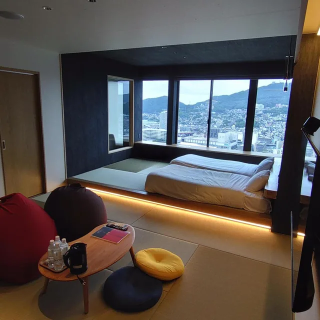 غرفة رباعية بحوض استحمام، Hotel Nagasaki 2/2
