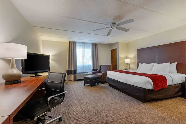 غرفة بسرير كينج مع أريكة بحوض جاكوزي، Comfort Inn Kissimmee Lake Buena Vista South 4/10