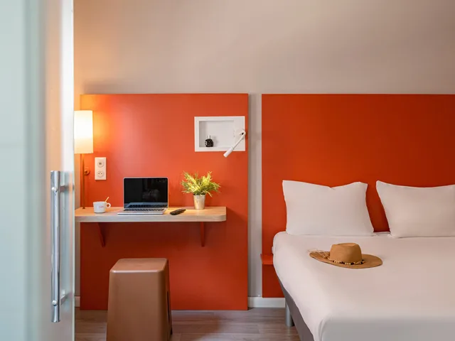 غرفة بسريرين منفصلين، IBIS BUDGET NICE CALIFORNIE LENVAL 1/5