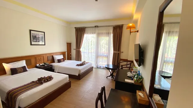غرفة ديلوكس بسرير مزدوج أو سريرين منفصلين بإطلالة على الحديقة، Ca Ty Mui Ne Resort 3/4