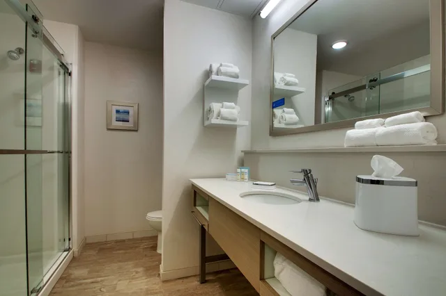 جناح استوديو بسرير كينج مع أريكة لذوي الإعاقة، Hampton Inn Sneads Ferry North Topsail Beach 5/5