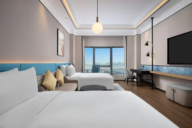 غرفة ديلوكس بسريرين منفصلين، Hilton Garden Inn Urumqi Exhibition Center 3/5