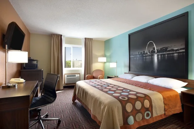 جناح استوديو بسرير كينج، Super 8 by Wyndham Fairview Heights-St. Louis 3/4