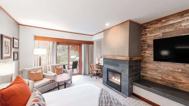 غرفة بسرير كينج بشرفة، Salish Lodge & Spa 4/4