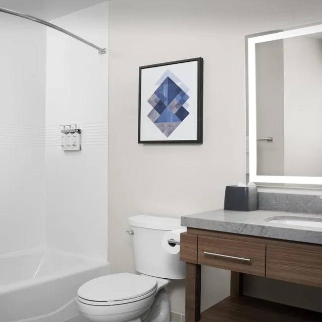 جناح بسرير كينج بغرفة نوم واحدة مع أريكة، Candlewood Suites Alexandria - Fort Belvoir 2/4