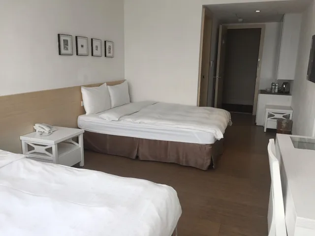 غرفة ديلوكس رباعية بسريرين مزدوجين بإطلالة على المدينة، We Meet Taipei Hotel 9/10