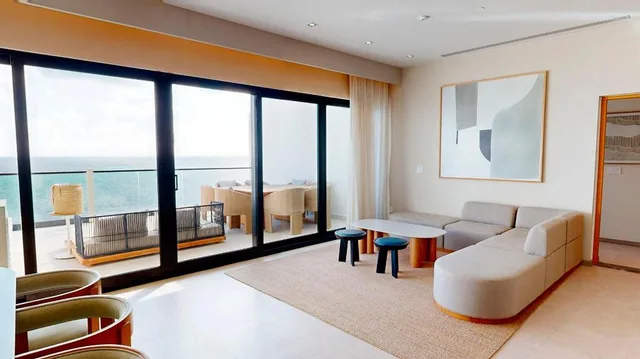 2 Bedrooms, Penthouse Suite, 1 King and 2 Queen Beds، AVA Resort Cancun All Oceanfront - All Inclusive 3/6