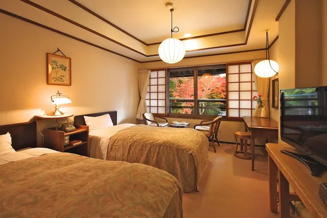 غرفة اقتصادية بسريرين منفصلين، Karuizawa Tsuruya Ryokan 1/2