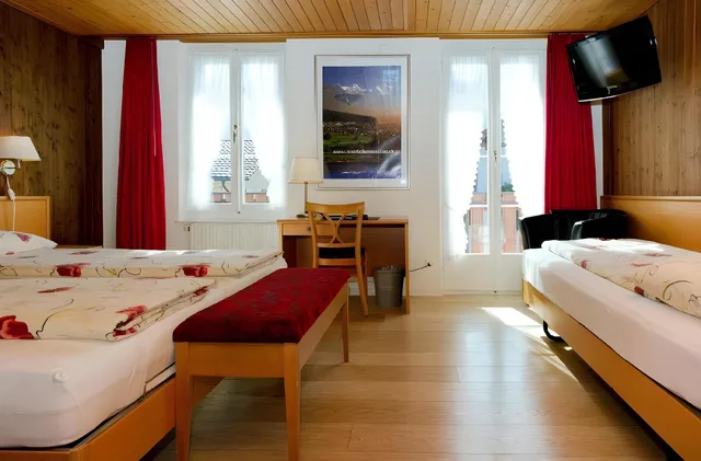 Room, Triple, 3 Beds, Balcony, Rossli Hotel 1/3