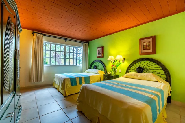 غرفة قياسية بسريرين مزدوجين بإطلالة على الحديقة، Chichen Itza Hotel 2/4
