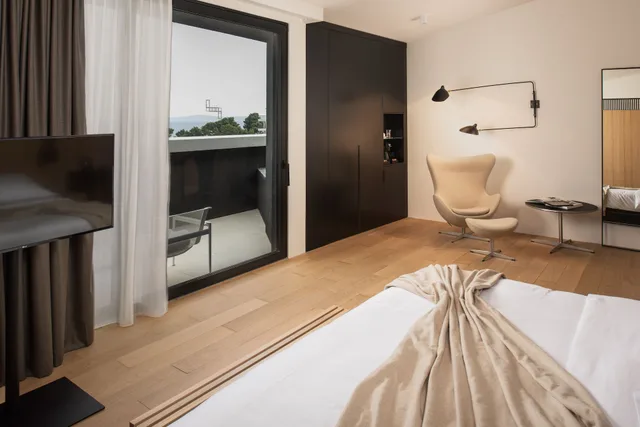 جناح جونيور بسرير كينج بإطلالة على البحر بشرفة، Briig Boutique Hotel 3/4