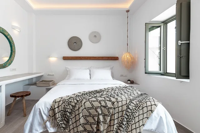 غرفة ديلوكس بسرير كوين بإطلالة على البحر، Bohemian Luxury Boutique Hotel - Adults Only 2/7