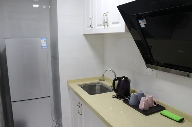 شقة تنفيذية بسرير كوين وسرير مزدوج بغرفتي نوم، Yue Jia Apartment Shenzhen Bay Branch 5/6