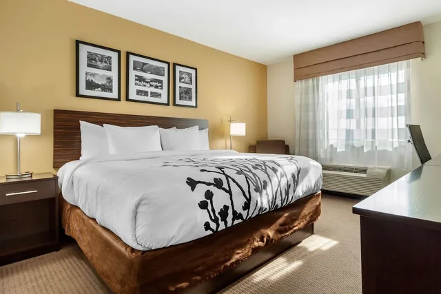 غرفة قياسية بسرير كينج، Sleep Inn & Suites Devils Lake, ND 5/10