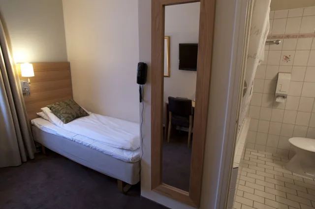 غرفة مفردة بسرير فردي، Bergstadens Hotel 1/2