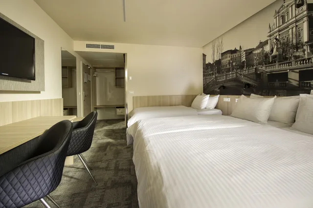 غرفة ثلاثية بثلاثة أسرّة، City Hotel Ljubljana 2/4