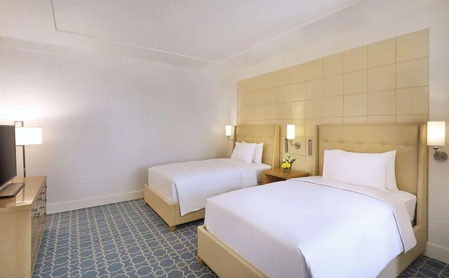جناح تنفيذي بسريرين منفصلين بإطلالة على الحرم، مكة هيلتون للمؤتمرات(Hilton Hotel & Convention Jabal Omar Makkah) 1/2