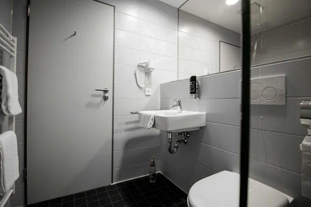 غرفة بريميوم مفردة بإطلالة على البحيرة بغرفة نوم واحدة، Serways Hotel Remscheid 6/6