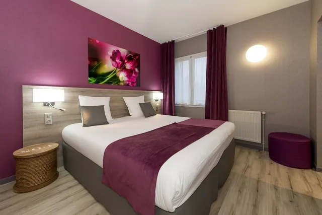 غرفة كومفورت بسرير مزدوج بإطلالة على الحديقة، Hotel the Originals Saumur Ouest La Saulaie 5/10