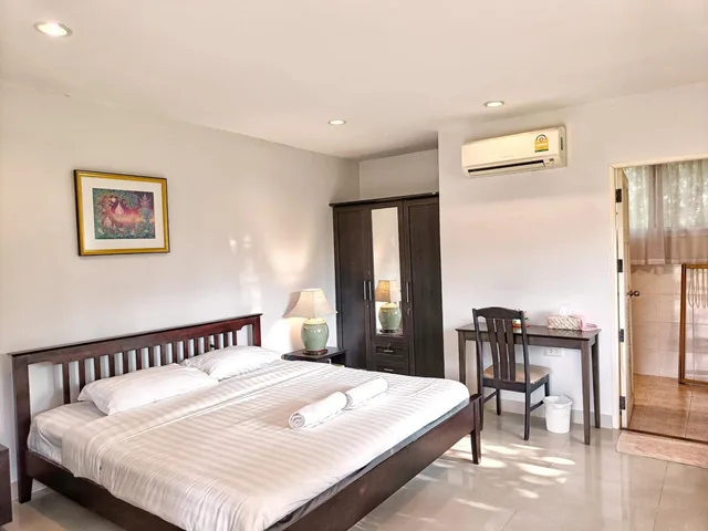 غرفة بسرير مزدوج أو سريرين منفصلين بإطلالة على الحديقة، Kong Garden Resort 6/10
