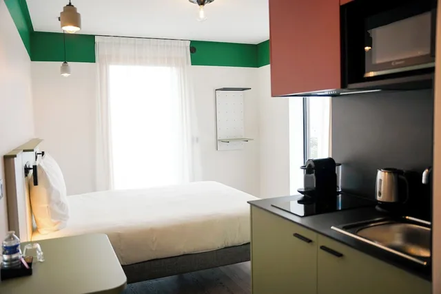 استوديو كومفورت بسرير كينج، All Suites Appart & Hotel Paris 13 Porte d'Italie 5/5