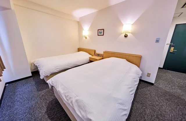 غرفة بسريرين منفصلين، Hotel BB Fast Yonezawa 2/4
