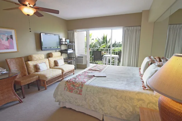 استوديو بسرير كوين بإطلالة على الحديقة، Castle Waikiki Shore 1/3