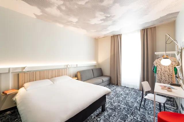 غرفة سوبيريور بسرير مزدوج مع أريكة، Ibis Lyon Centre Perrache Hotel 3/8