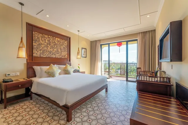 غرفة ديلوكس بسريرين منفصلين بإطلالة على المسبح بشرفة، Ahoy Hoi An Boutique Resort & Spa 2/5