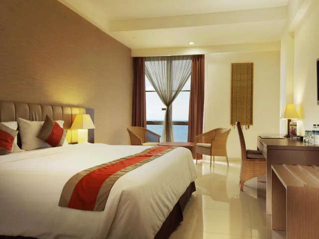 غرفة ديلوكس بإطلالة على البحر، Hotel On The Rock 1/1
