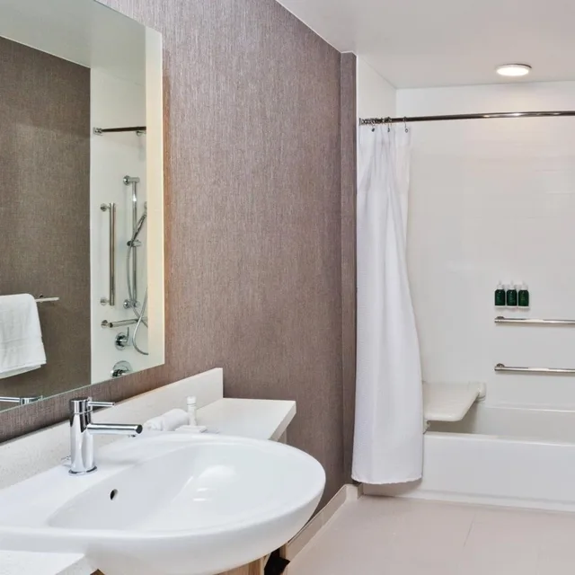 جناح بسرير كينج مع سرير سحّاب إضافي مع أريكة لذوي الإعاقة، SpringHill Suites by Marriott Montgomery Prattville Millbrook 4/5