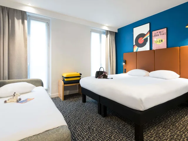 غرفة قياسية بسرير مزدوج وسرير فردي، ibis Paris Gare du Nord TGV 3/8