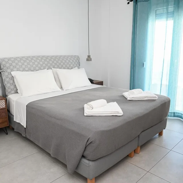 غرفة بسرير مزدوج بإطلالة على البحر، Glaronissia Hotel 3/10