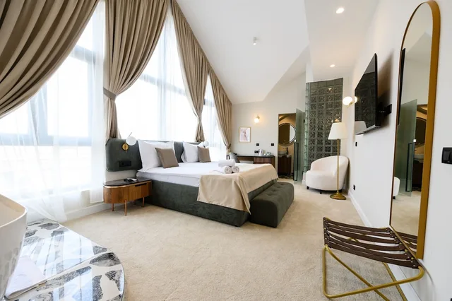 غرفة رئاسية بسرير كوين، Hotel Bohemian Garni 3/5