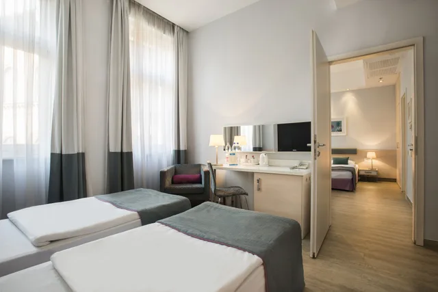 غرفة عائلية رباعية بسريرين مزدوجين، Atrium Hotel by Mellow Mood Hotels 2/10