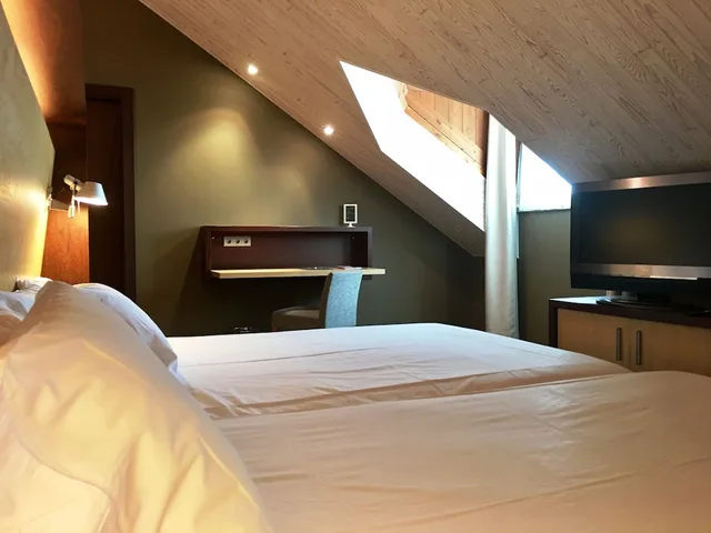 غرفة جونيور بسريرين مزدوجين مع أريكة، Sommos Hotel Aneto 1/10