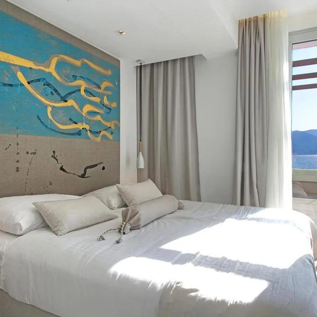 جناح بريميوم بإطلالة على البحر بشرفة بغرفتي نوم، Kalamota Beach House 1/4