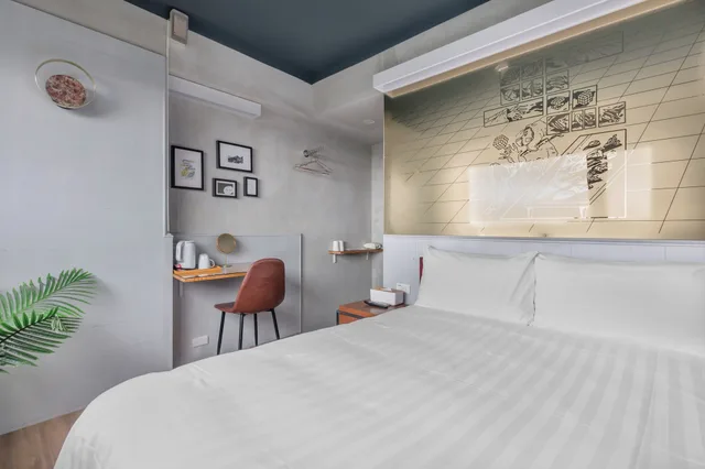 غرفة سوبيريور بسرير مزدوج بإطلالة على الجبل، H& Jiufen The Ocean Theory BnB 3/7