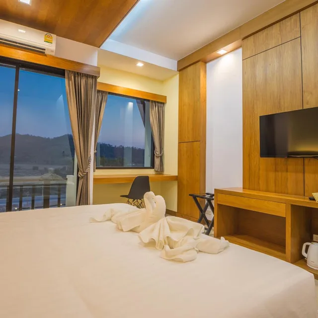 غرفة ديلوكس بسرير مزدوج، Sann View Hotel 3/9