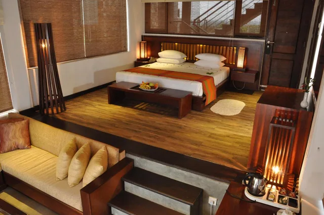 غرفة ديلوكس بسرير مزدوج بإطلالة على البحر بشرفة، Laya Safari Resorts Spa 2/7