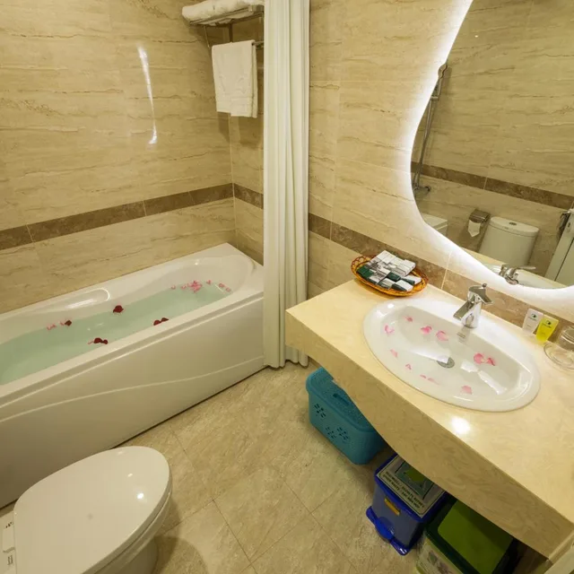 غرفة ديلوكس بسرير مزدوج أو سريرين منفصلين، Hotel La Perle Hue 10/10